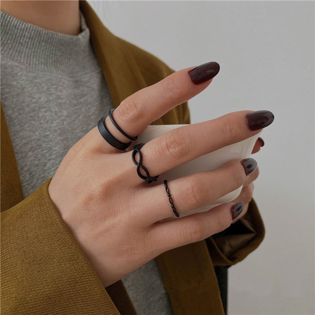 Minimal Design Ring 3-Piece Set 01168