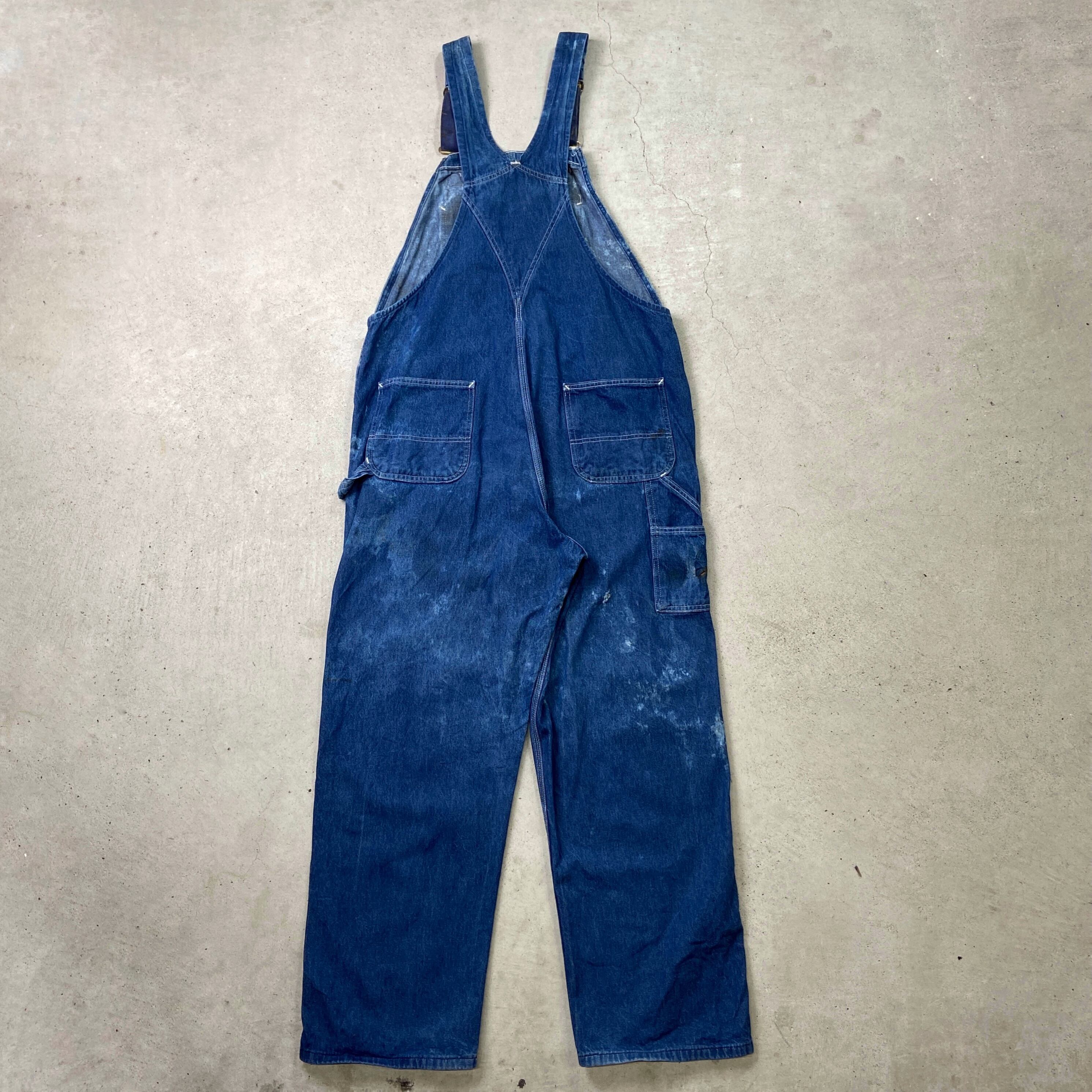 90年代 Carhartt カーハート オーバーオール デニム地 メンズW43相当