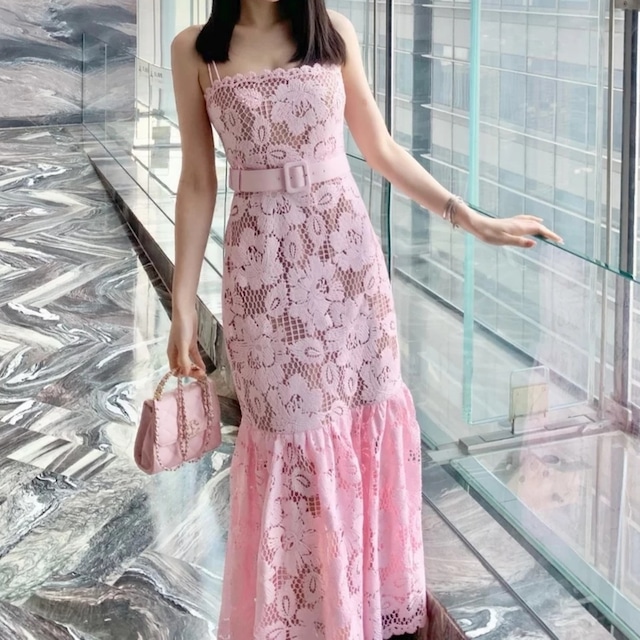 Floral lace dress　2605031