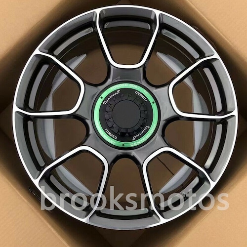 20インチ NEW グリーンスタイル グレー 鍛造 ホイール 2013+ ポルシェ ケイマン 981 BRN-1845