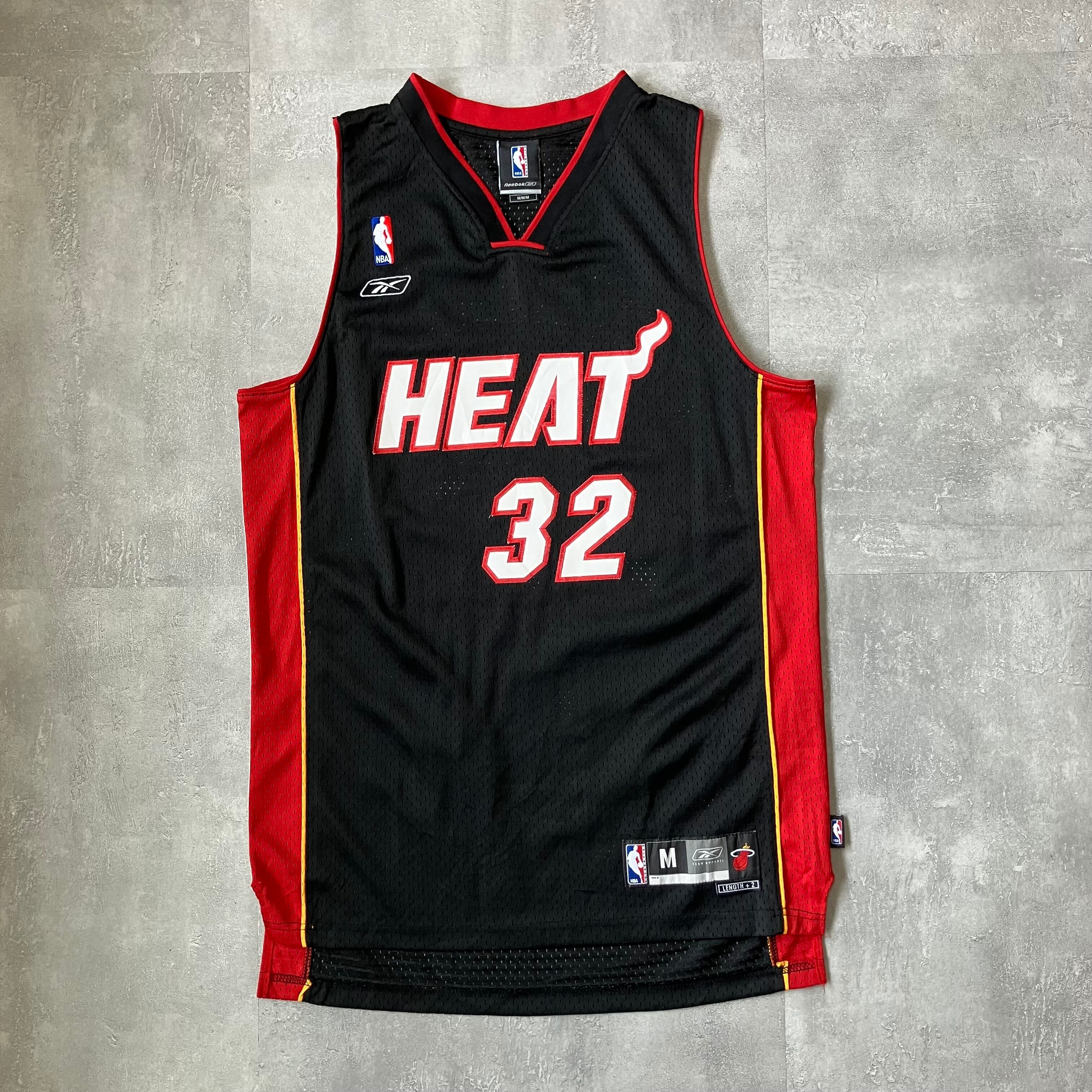 《M size》Reebok リーボック NBA HEAT ゲームシャツ No.3725