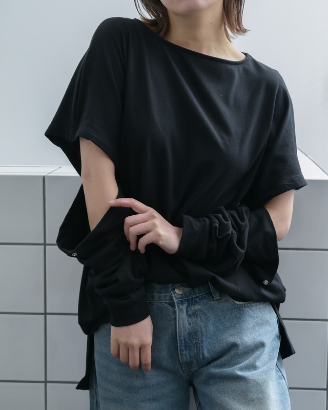 Sleeve 2way pullover