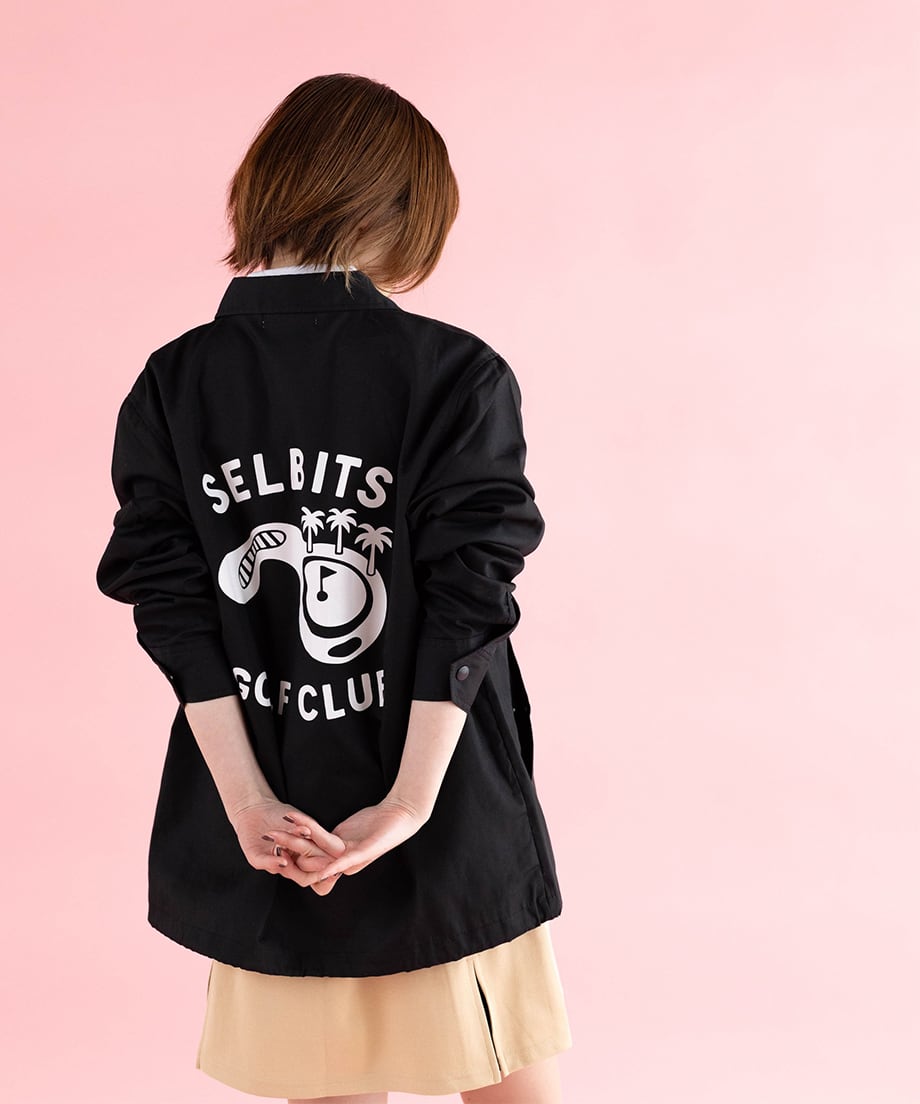 GOLF COURSE COACH JACKET ”black” | SELBITS GOLF CLUB