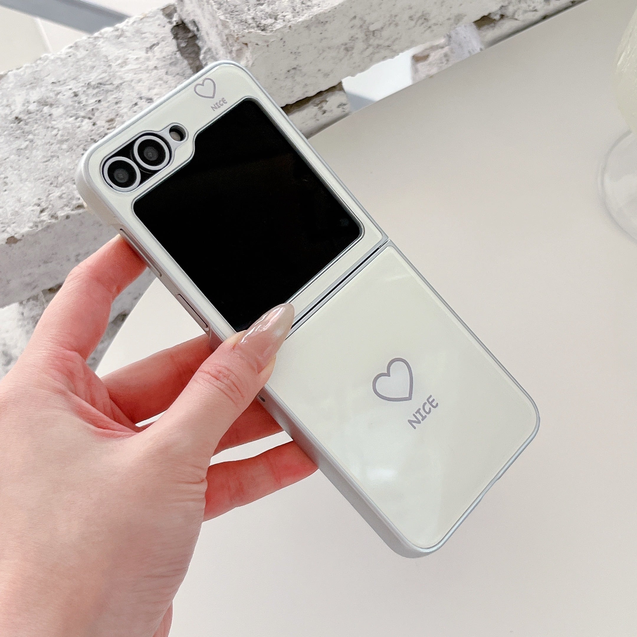 3色展開 ハート柄 Galaxy Z Flip 8 7 6 5 4 ケース ツヤあり かわいい 3色展開 ハート柄 Galaxy Z Flip 8 7 6 5 4 ケース ツヤあり かわいい