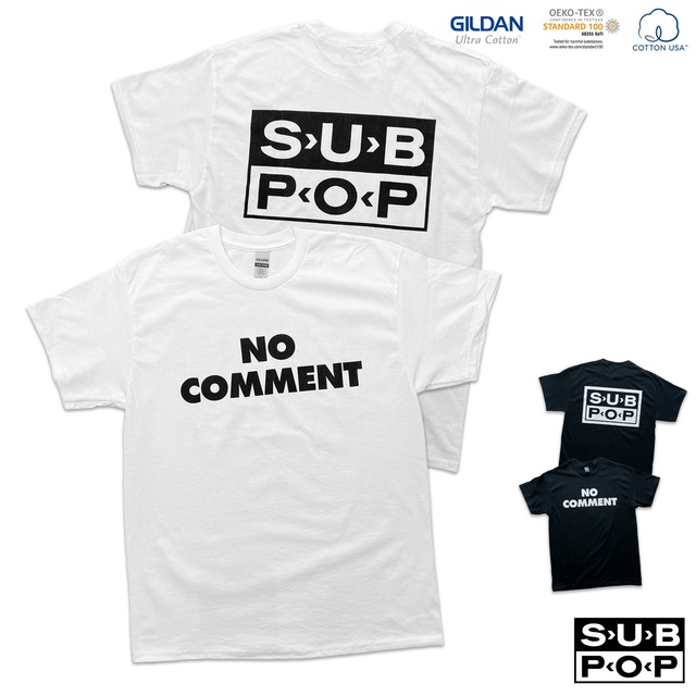 SUB POP 「NO COMMENT 」 オルタナ　ロック　グランジ　バンド Tシャツ 　2000-subpop-nc