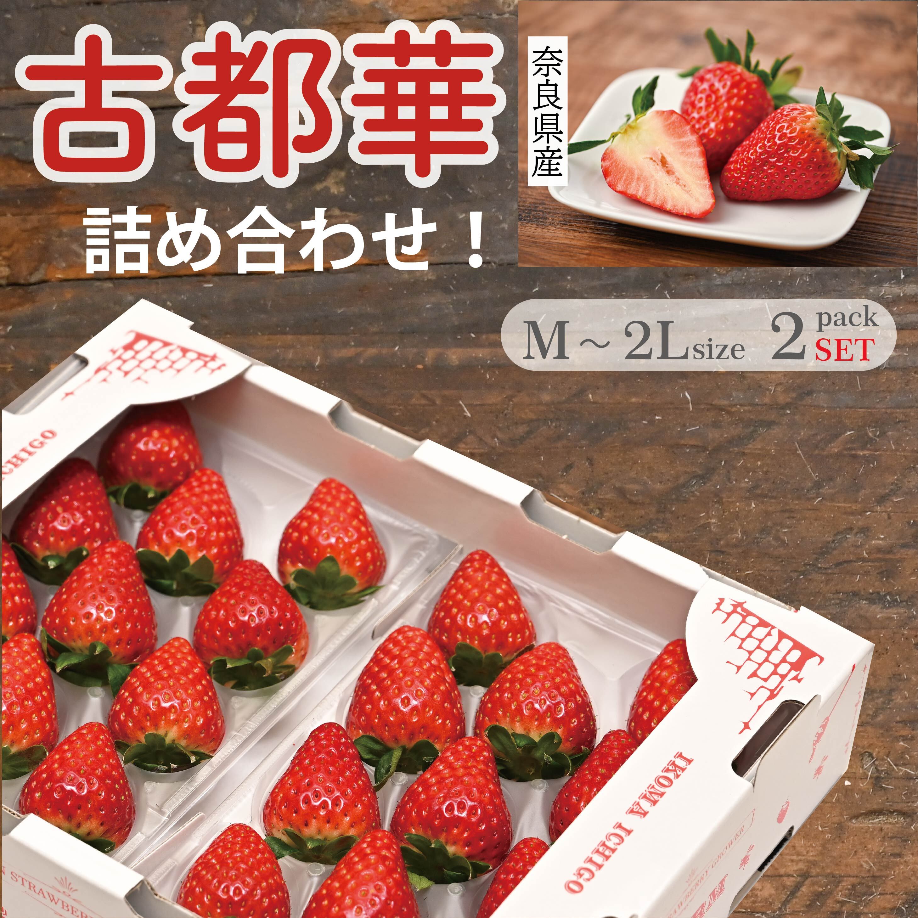 奈良県産 高級イチゴ 冷凍イチゴ 古都華&真珠姫 各２キロセット