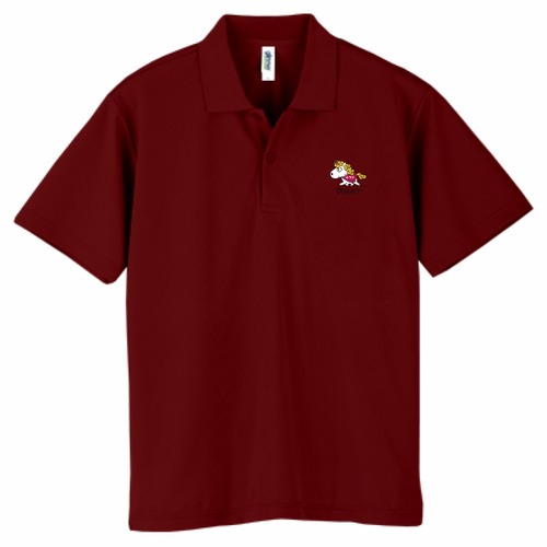 ドライポロシャツ バーガンディ [白馬が王子][おうじ][Doyars]