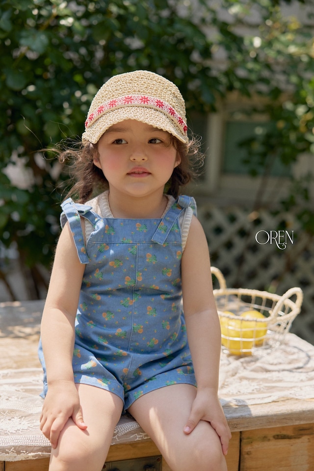 【6/11〆予約】<OREN> Camellia jumper overall