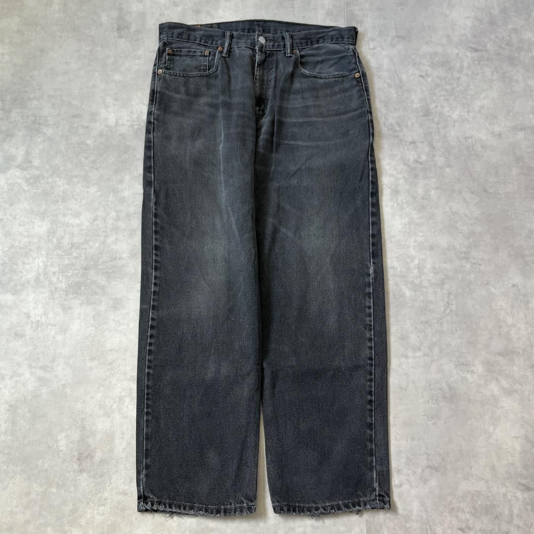 リーバイス550 Levis W34 ブラックデニムボトム 黒 古着 16913