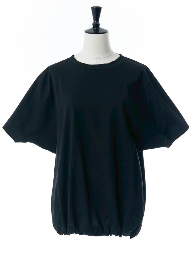 ギャザーTシャツ(ブラック)