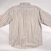 90s McGREGOR マックレガー マルチストライプ柄 BD ボタンダウン オックスフォード 長袖シャツ LL/ホワイト系 メンズ ビンテージ