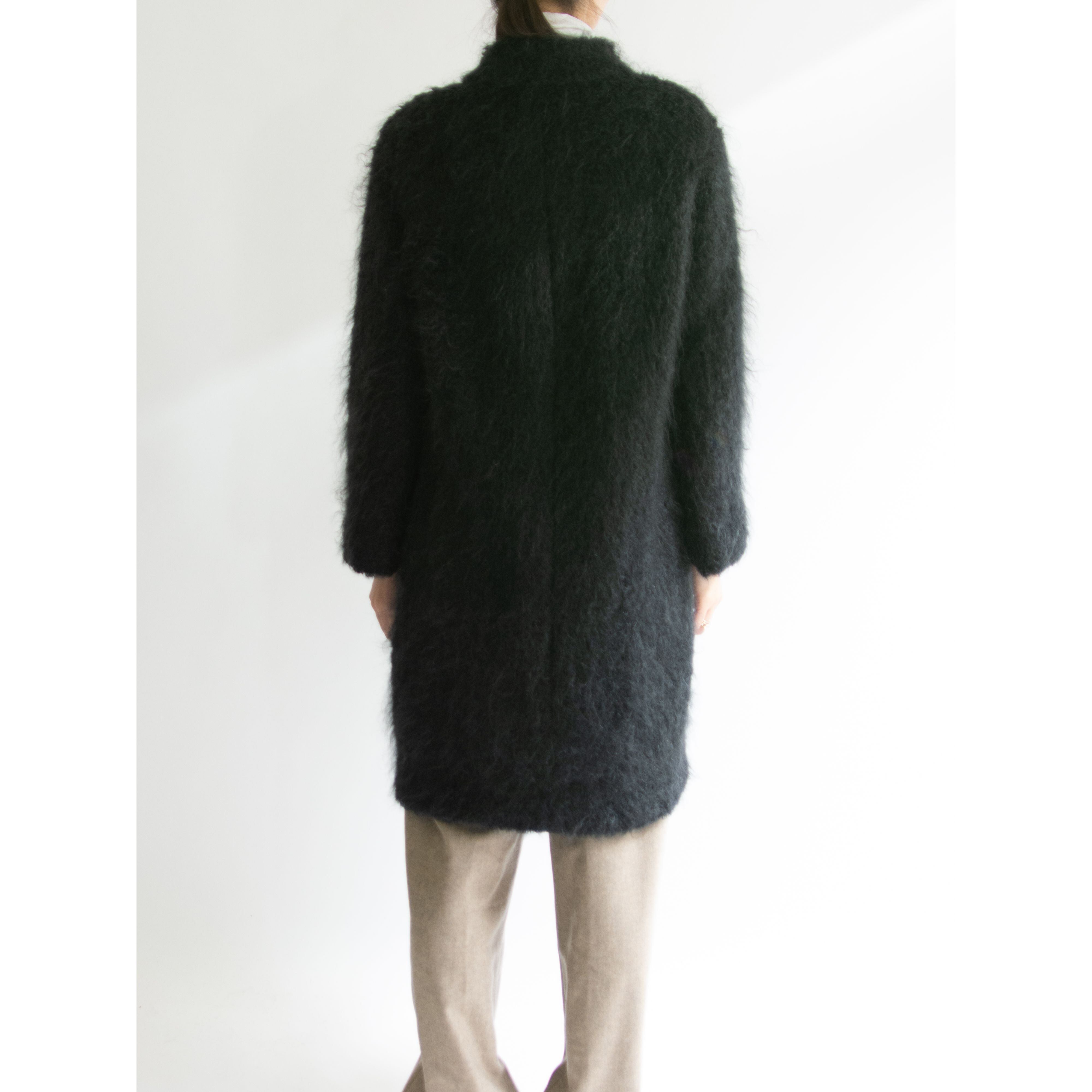 【Moskoff PARIS】Mohair Coat（スタンドカラー モヘヤコート）