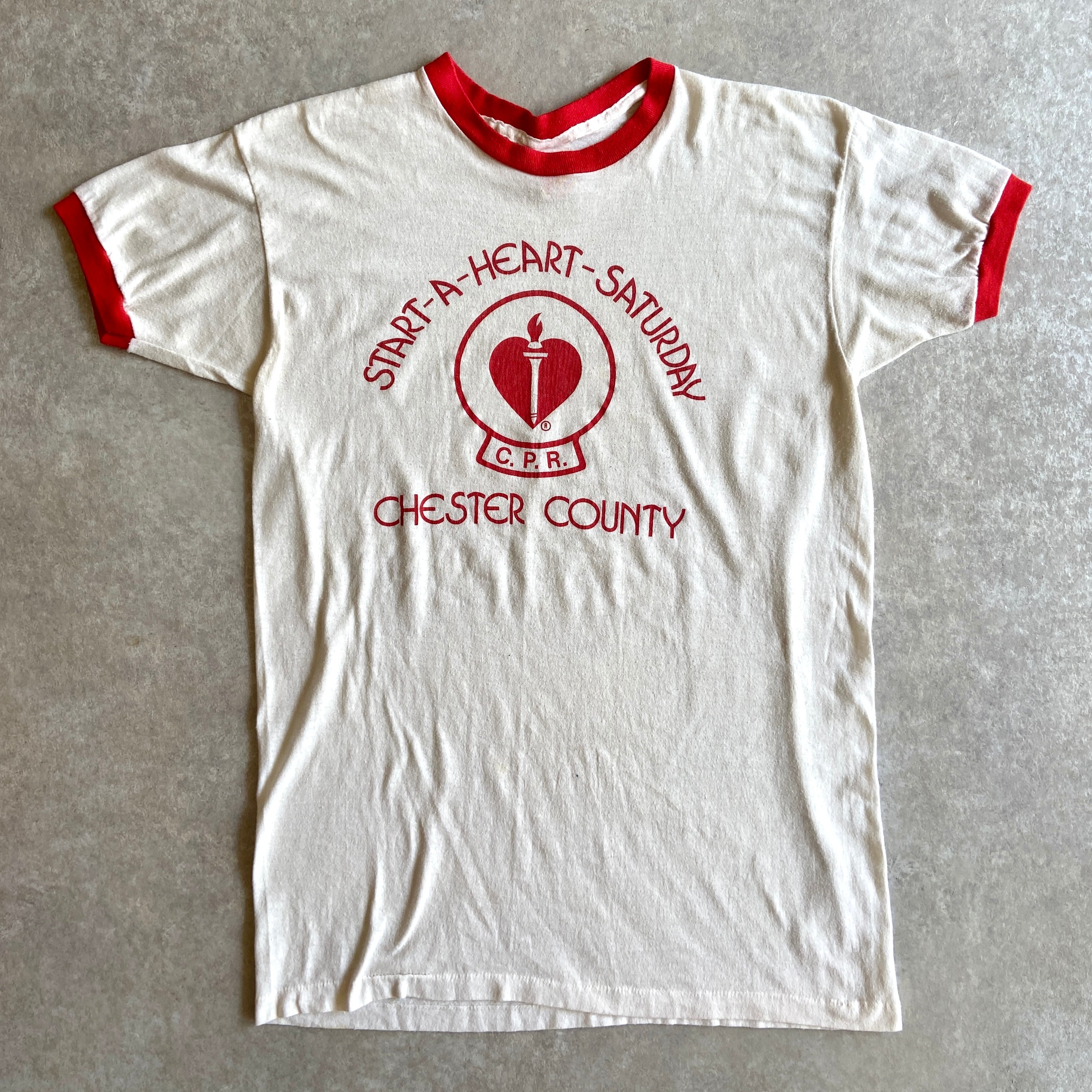 1980s Ringer Tee XL Made in USA G999
