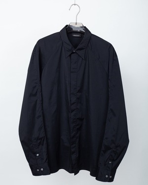 "DKNY" fly-front nylon shirt