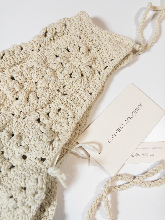 《即納》son and daughter / Alba Crochet Top