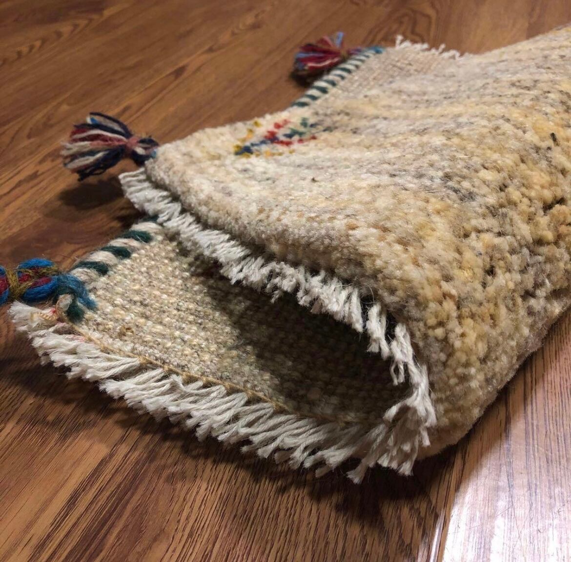 ペルシャギャッベ (ギャベ) チェアマット 椅子の座布団 No.1758