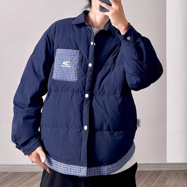 Lightweight Down Shirt Jacket – 90% White Duck Down (FD097)