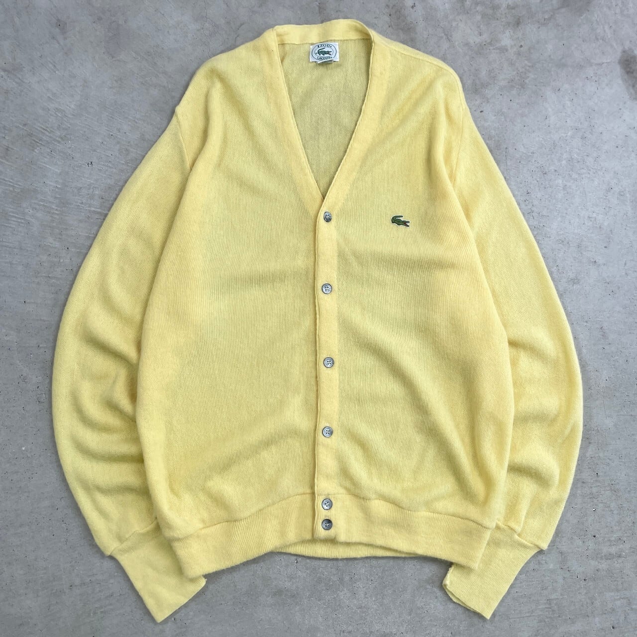80年代 USA製 IZOD LACOSTE アイゾッド ラコステ アクリルニット  