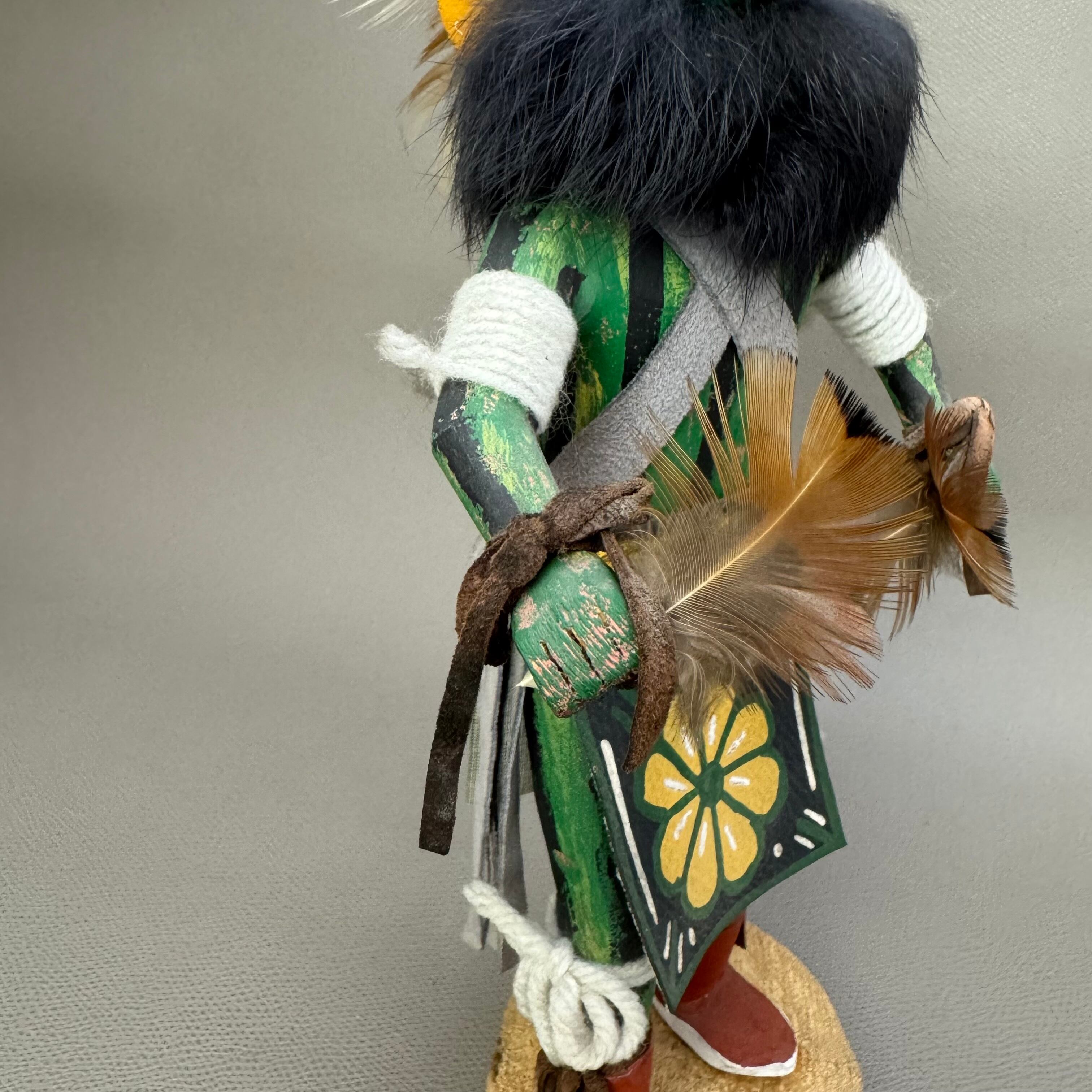 NAVAJO族（ナバホ）N. Littlefish作 スクオッシュカチナドール INDIAN