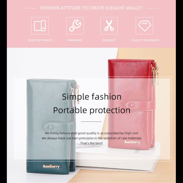 レディース 財布 長財布 大容量 カード収納多数 6色 ダブルファスナー