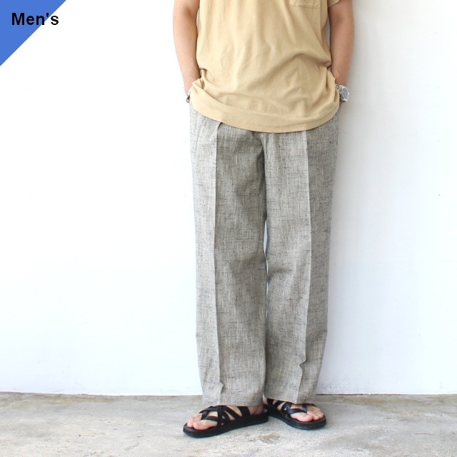 【26AW】FANTASTICDAYS  コットンネップワイドトラウザー 2PWIDE-M-263-01　（Ivory）