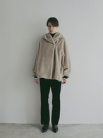 ETRE TOKYO フェイクファーショールカラーフードコート