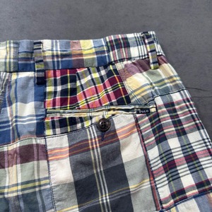 Polo Ralph Lauren Madras plaid  patchwork shorts W32 古着