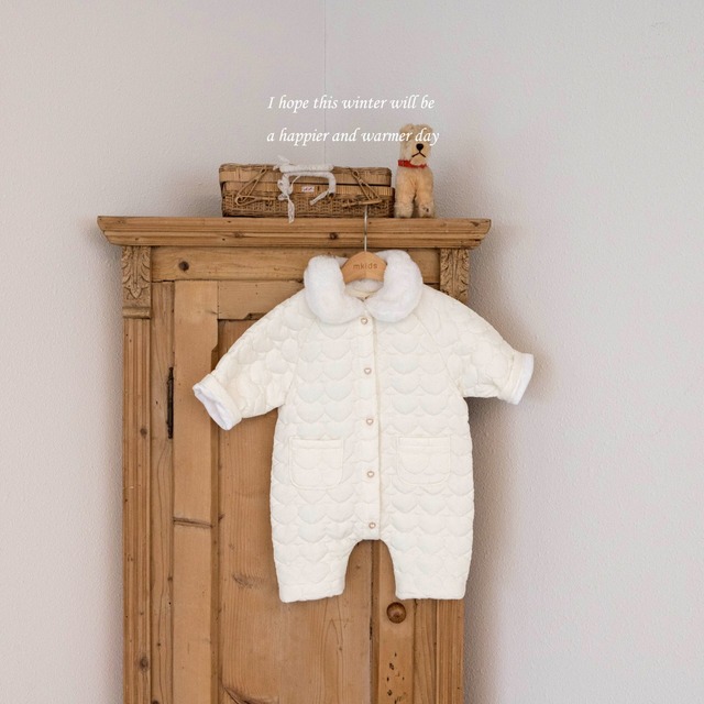 《予約》mkids¨ bebe) love you quilting suit
