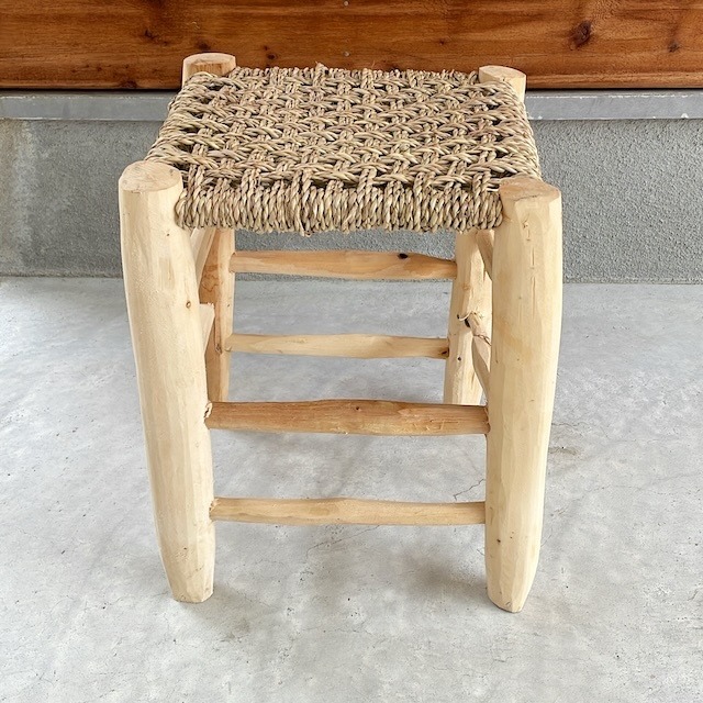 Moroccan wooden chair モロッコ ドーム木椅子 w31×30×h41cm (1)