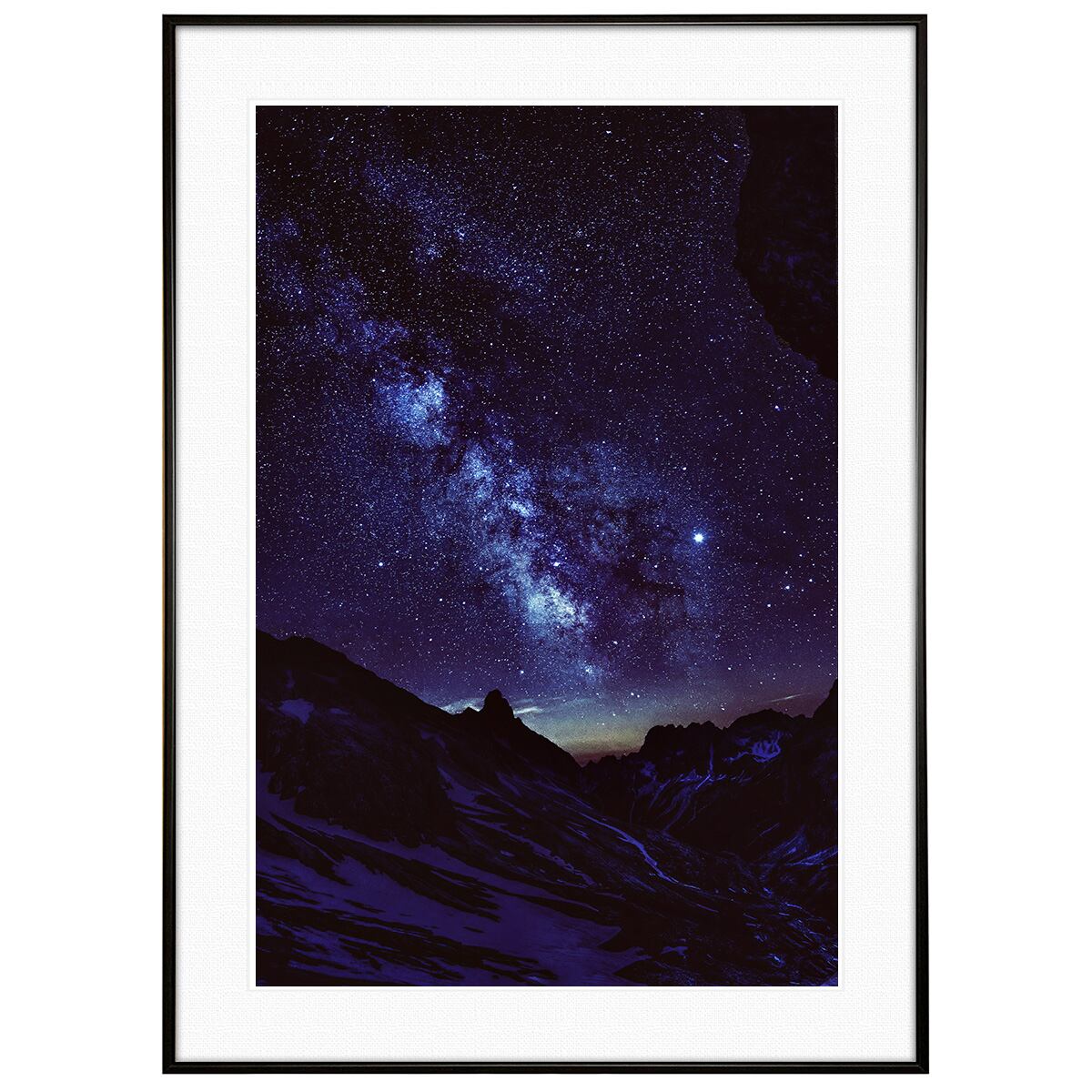 星空写真 イタリア写真 ヴィーゴ・ディ・ファッサ インテリアアートポスター額装 AS0557