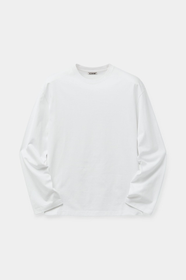 [COOR] Compact cotton long-sleeve T-shirt (White) 正規品 韓国ブランド 韓国通販 韓国代行 韓国ファッション クール クーア クアー 日本 店舗