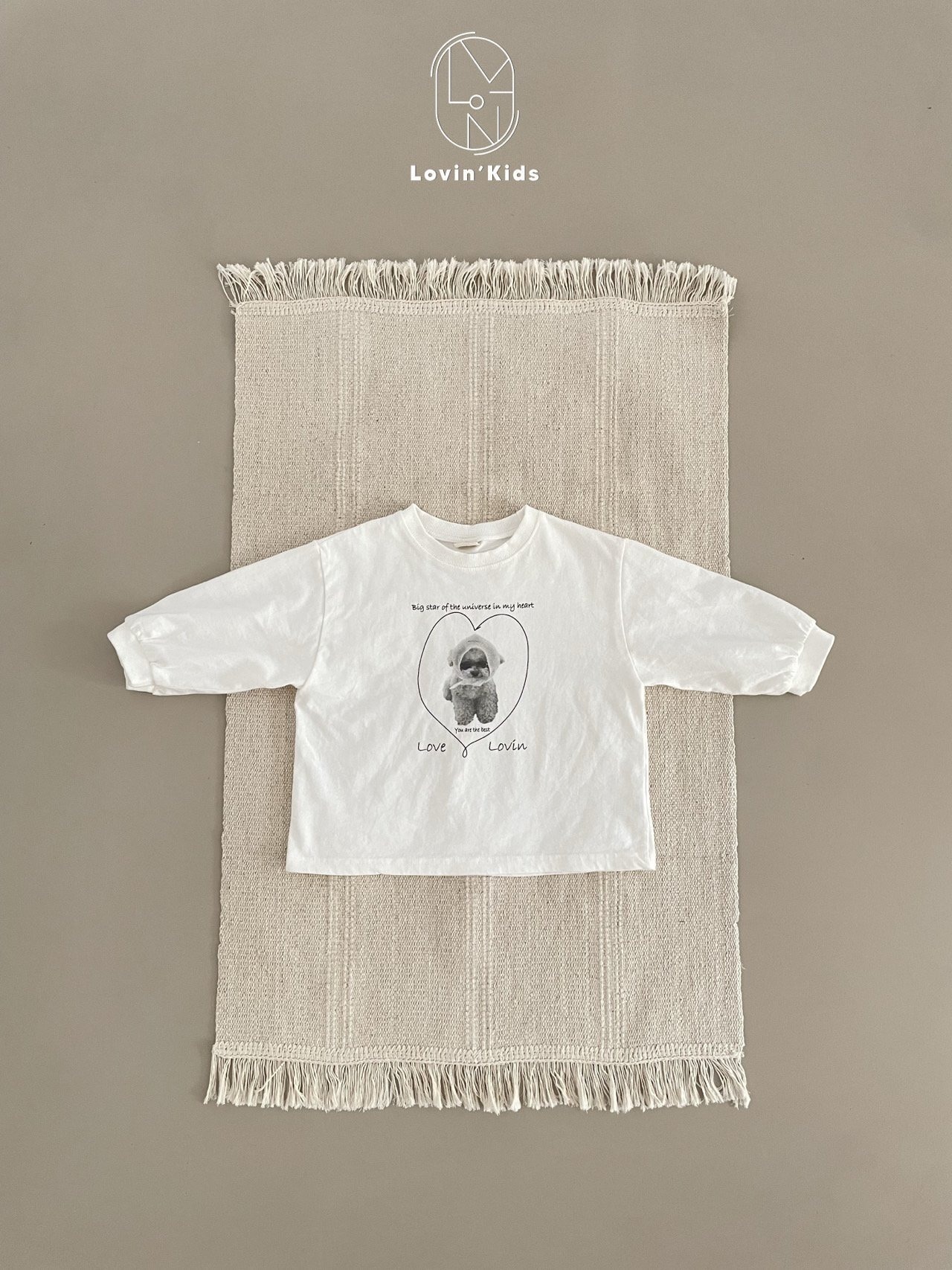 【Lovin'】フーディーパピーT アイボリー 80〜130cm - 17