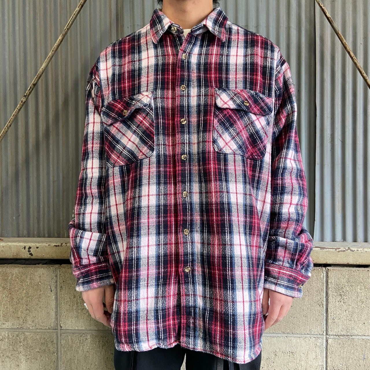 デッドストック】ビンテージ ファイブブラザー ネルシャツ 70s 80s