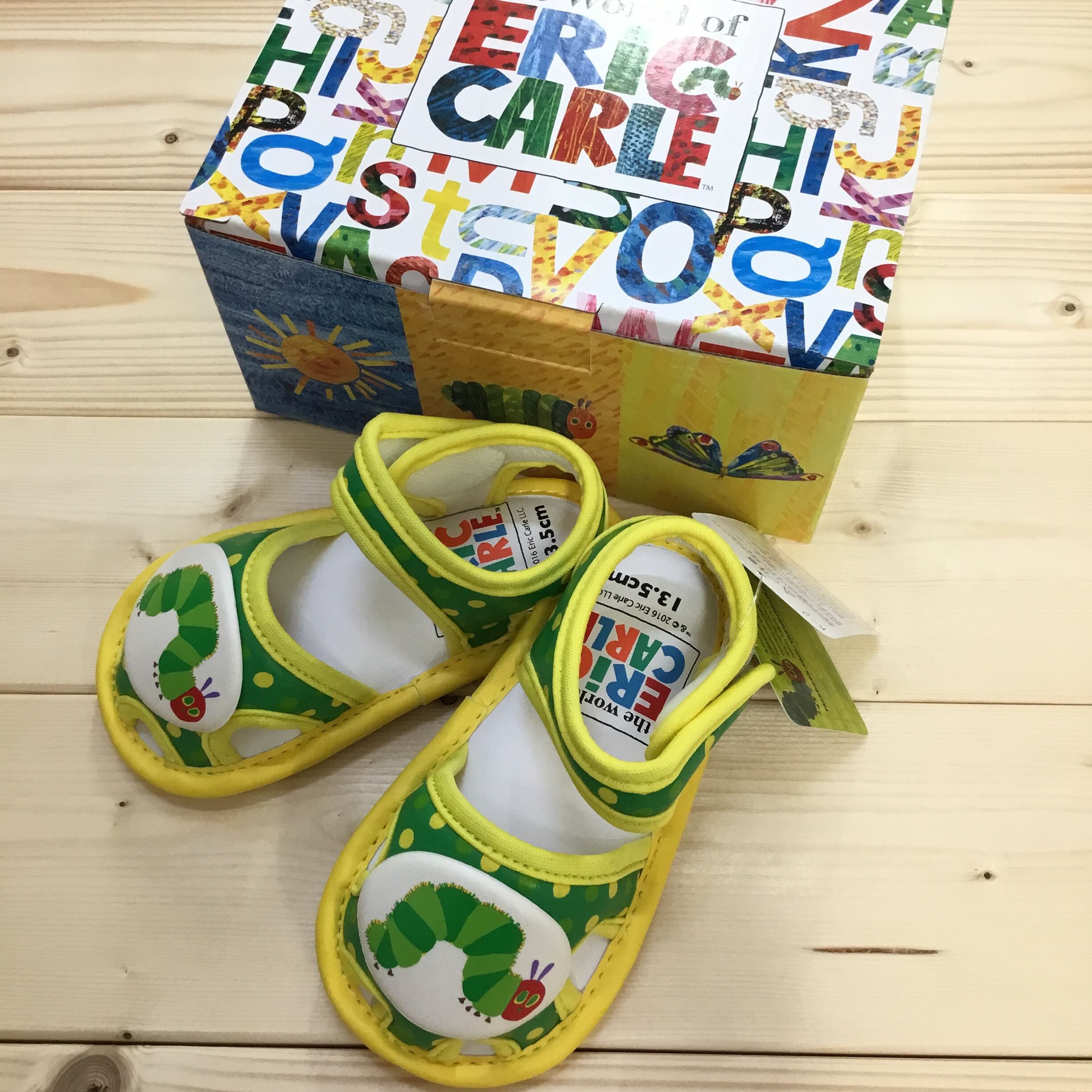 楽天カード分割】 はらぺこあおむし ビーチサンダル はらぺこあおむし サンダル 14.0cm 2足