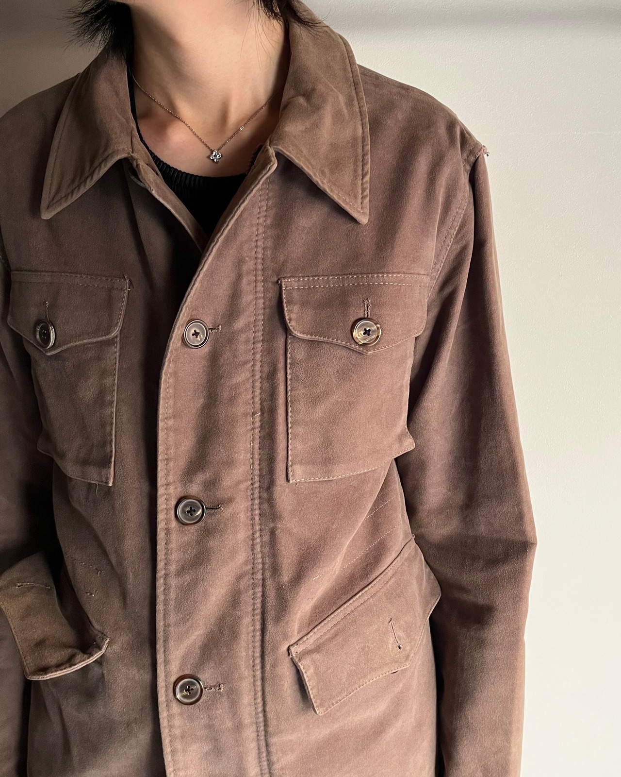 【MARC JACOBS】moleskin 4-pocket safari jacket