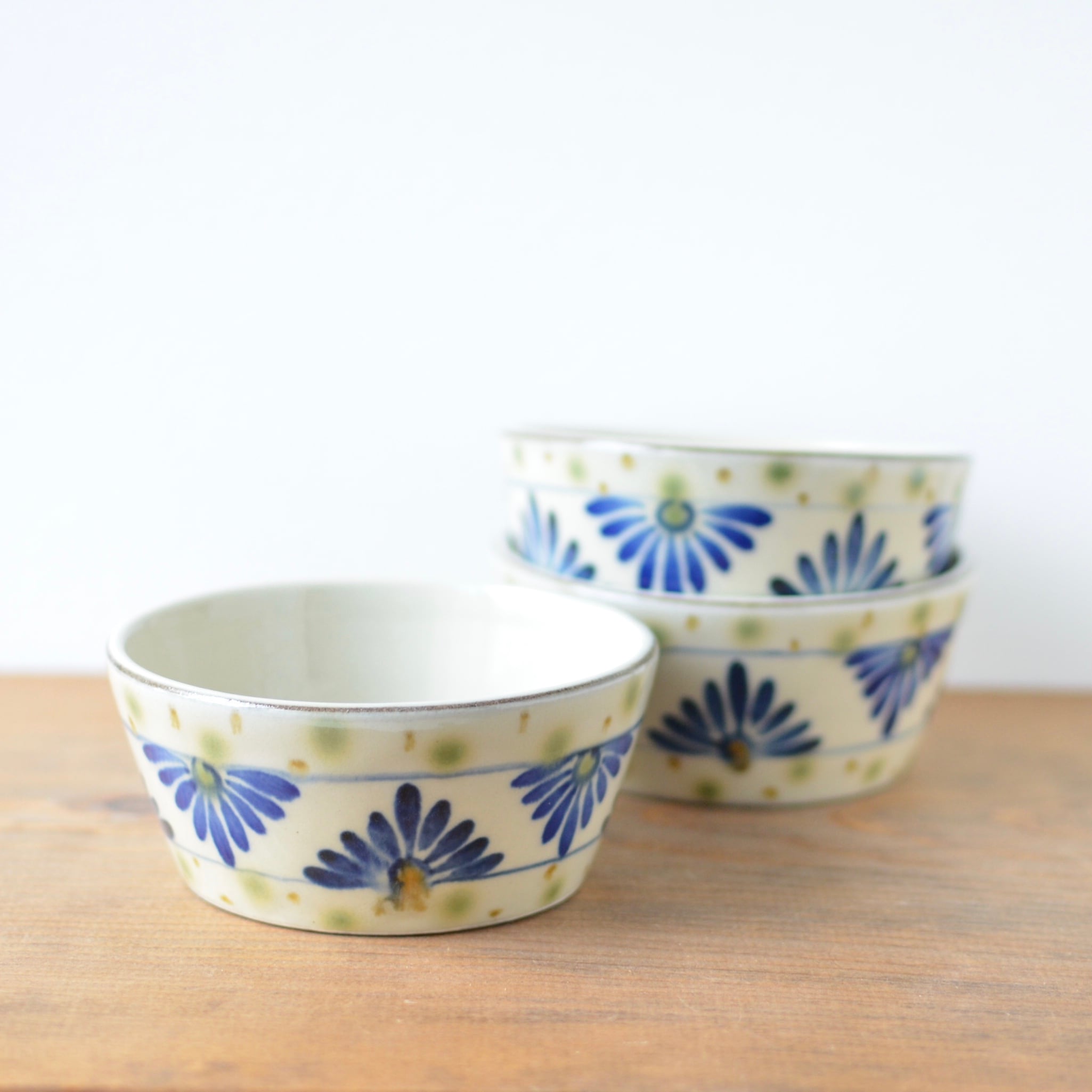 陶器　菓子鉢　菊爛漫之図 b130b14ed98c68bc4da6cea013b694