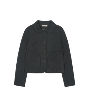[COYSEIO] ROUNDED RAW HEM JACKET CHARCOAL 正規品 韓国ブランド 韓国通販 韓国代行 韓国ファッション コイセイオ 日本 店舗