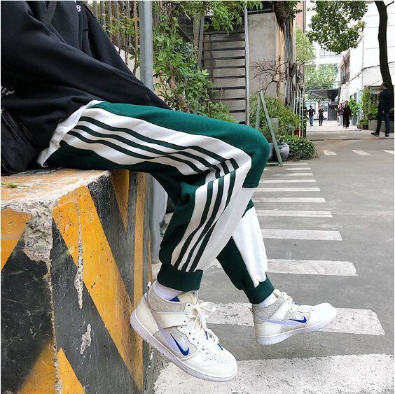 全3色 スウェット ジャージ 部屋着 ウエストゴム サイドライン