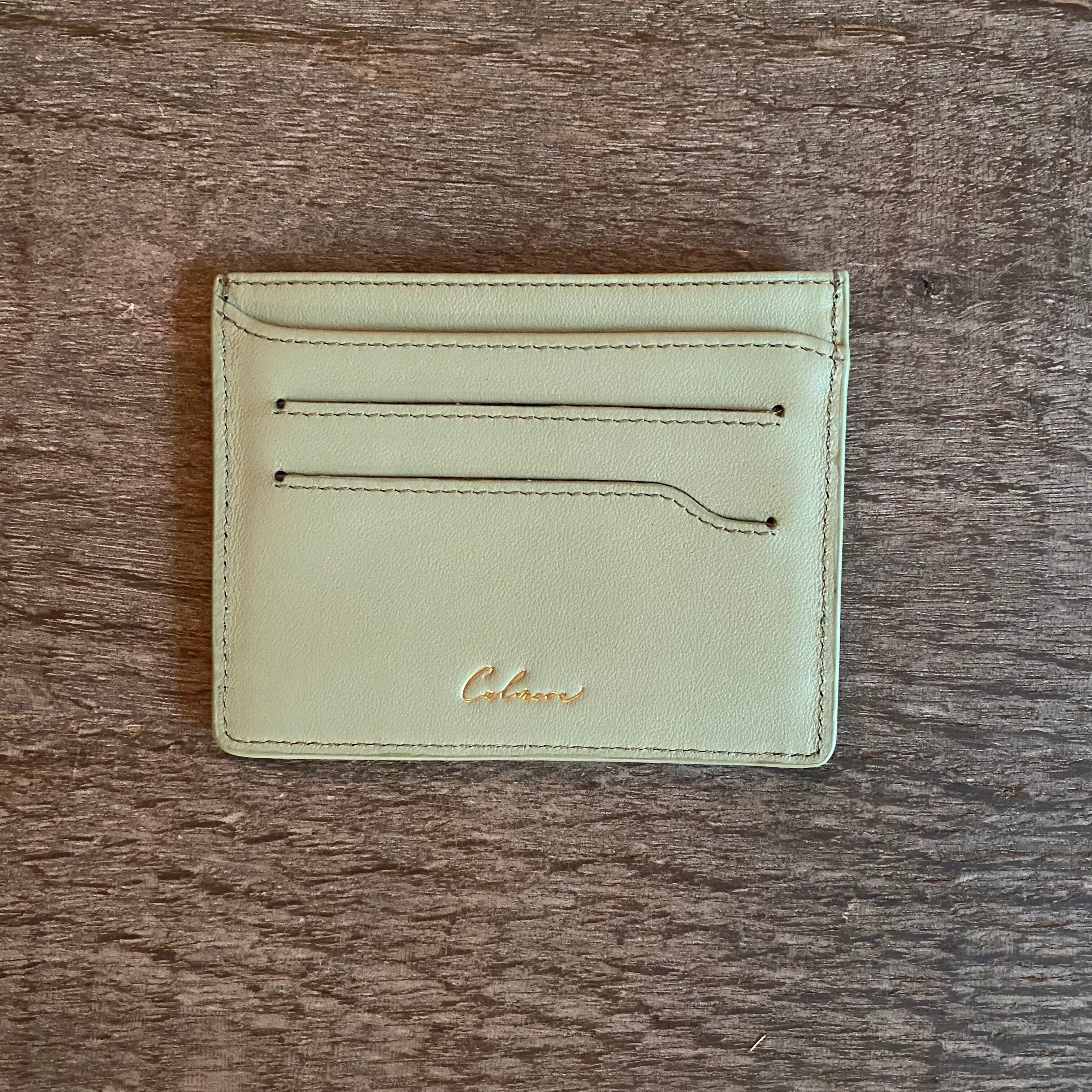 Initial Multi Card Wallet with Premium Saffiano Leather | Calmere powered  by BASE
