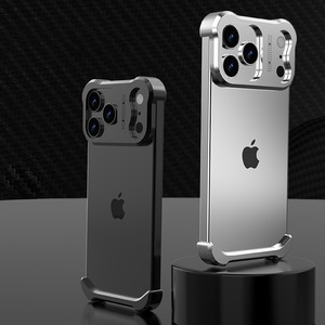 ◆iPhone 17/16/15/14/13/Pro/Pro Max/Plus/Air◆ Irregular Aluminum Bumper Phone Case / イレギュラー アルミニウム バンパー スマホケース