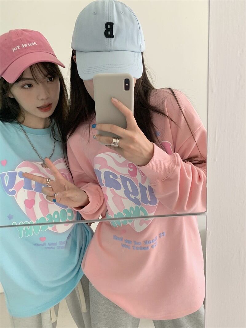 ルーズセーター ジャケット オータムプリントトップス ロング 秋物 モンロー14960940435