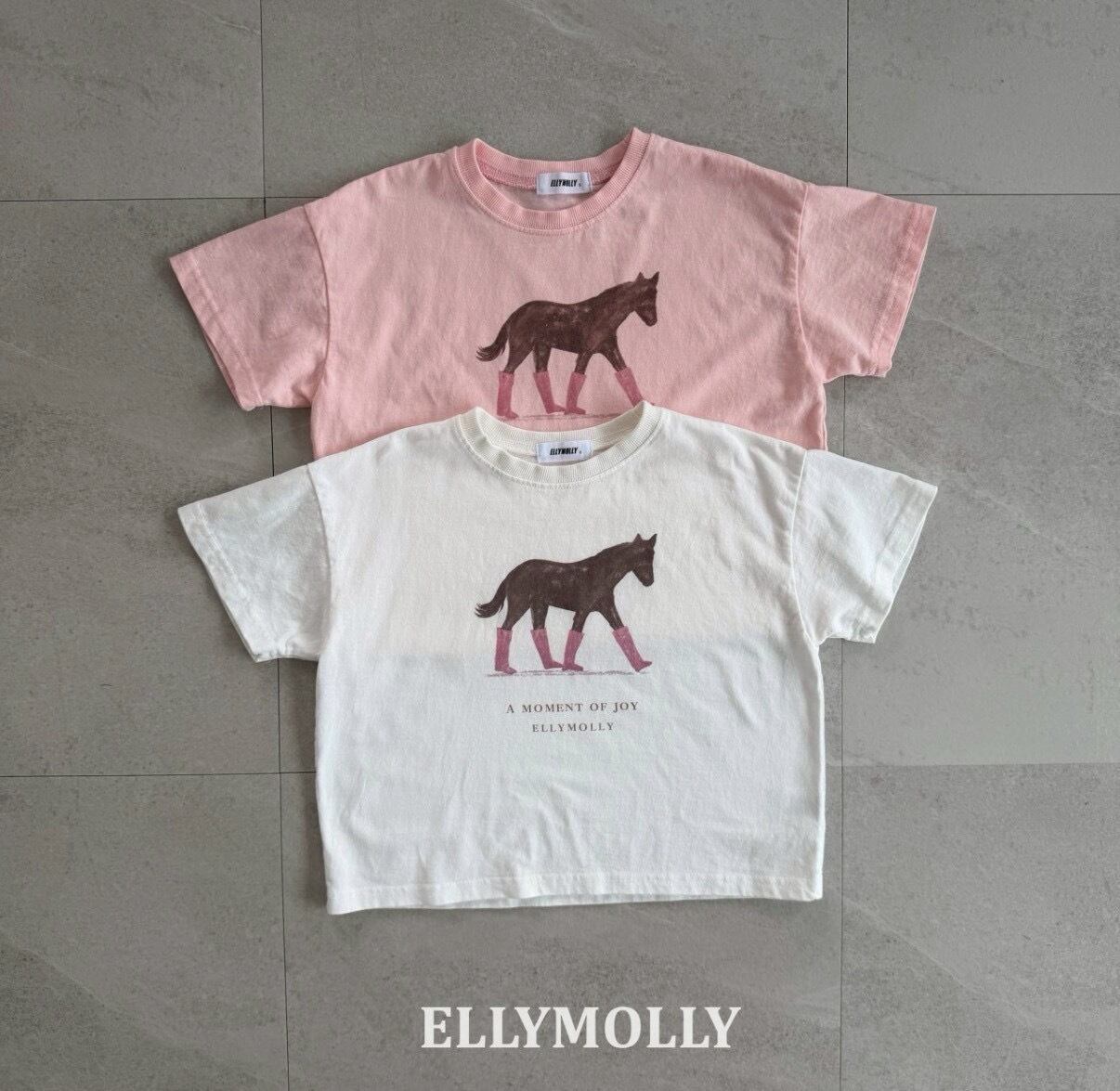 【予約】ellymolly / ブラッシュポニーT