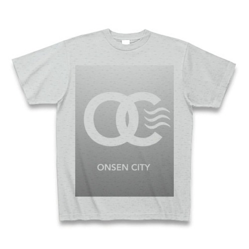 ONSEN CITY モノグラム Tシャツ　GRAY