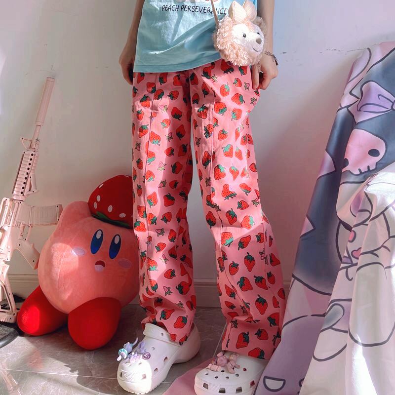 プリント柄ルーズパンツ カジュアル ケッペル69191070964