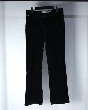 【Caka BLACK】“Parasuco”Vintage Velour Straight Pants