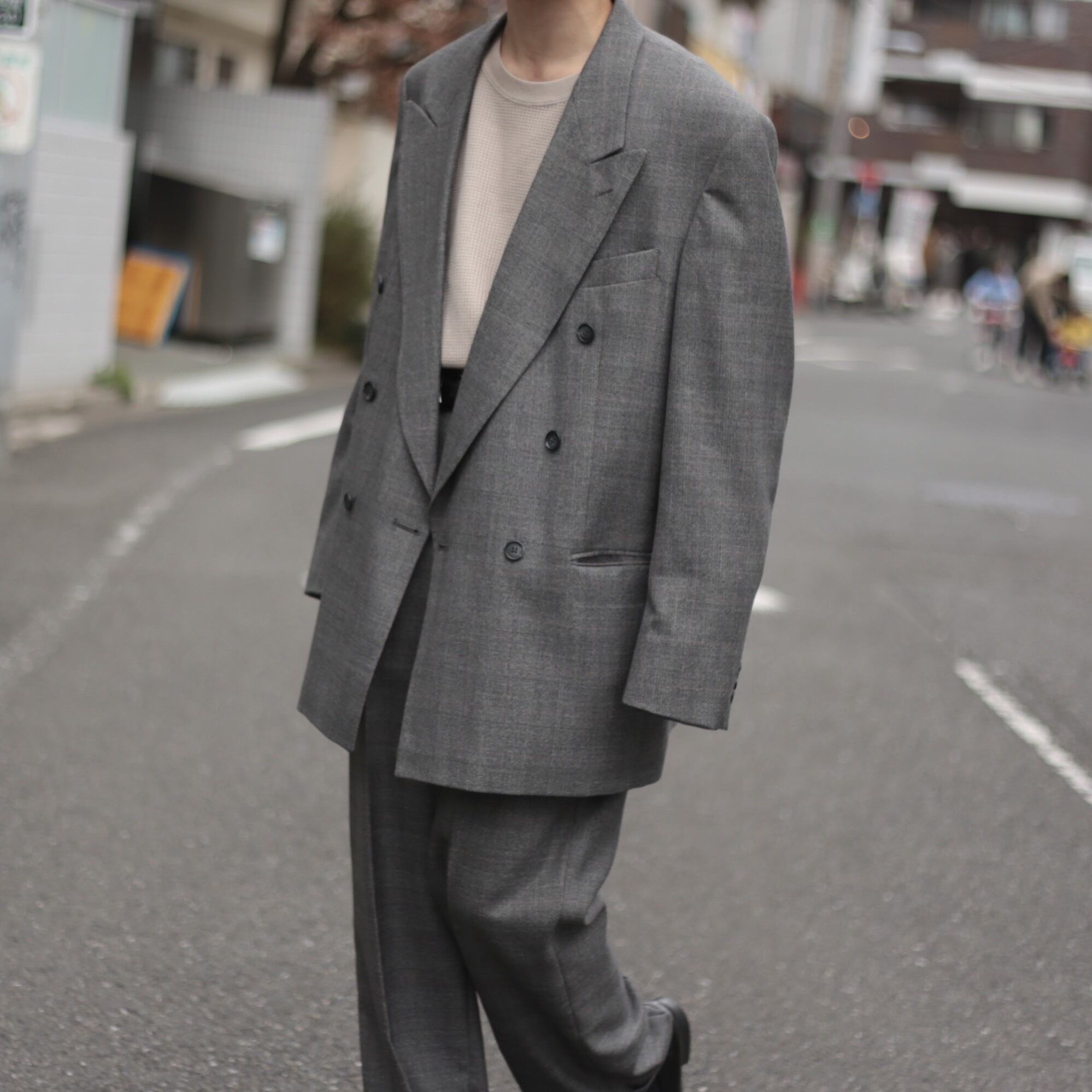 overcoatovercoatグレンチェック ダブル テーラードジャケット 21fw