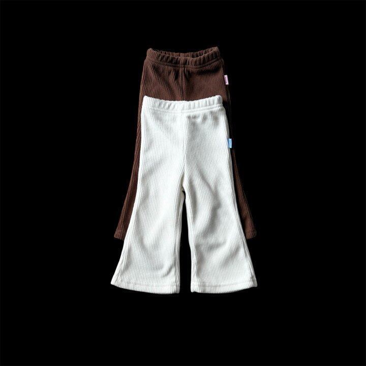 予約⌇pepper / Camel ribbed boot cut