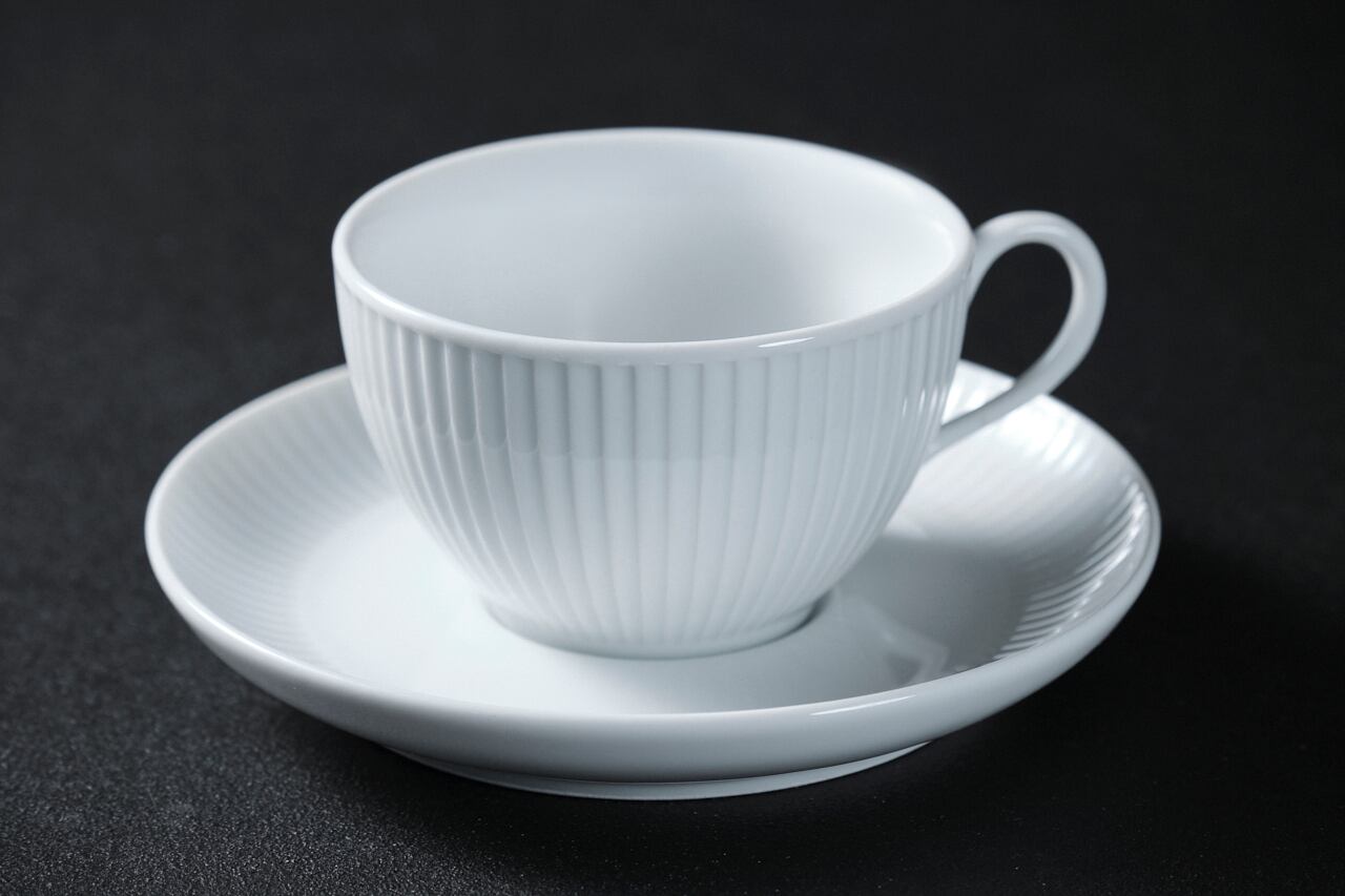 PILLIVUYT プリッセ ティーカップ＆ソーサー 180cc／φ14.0cm