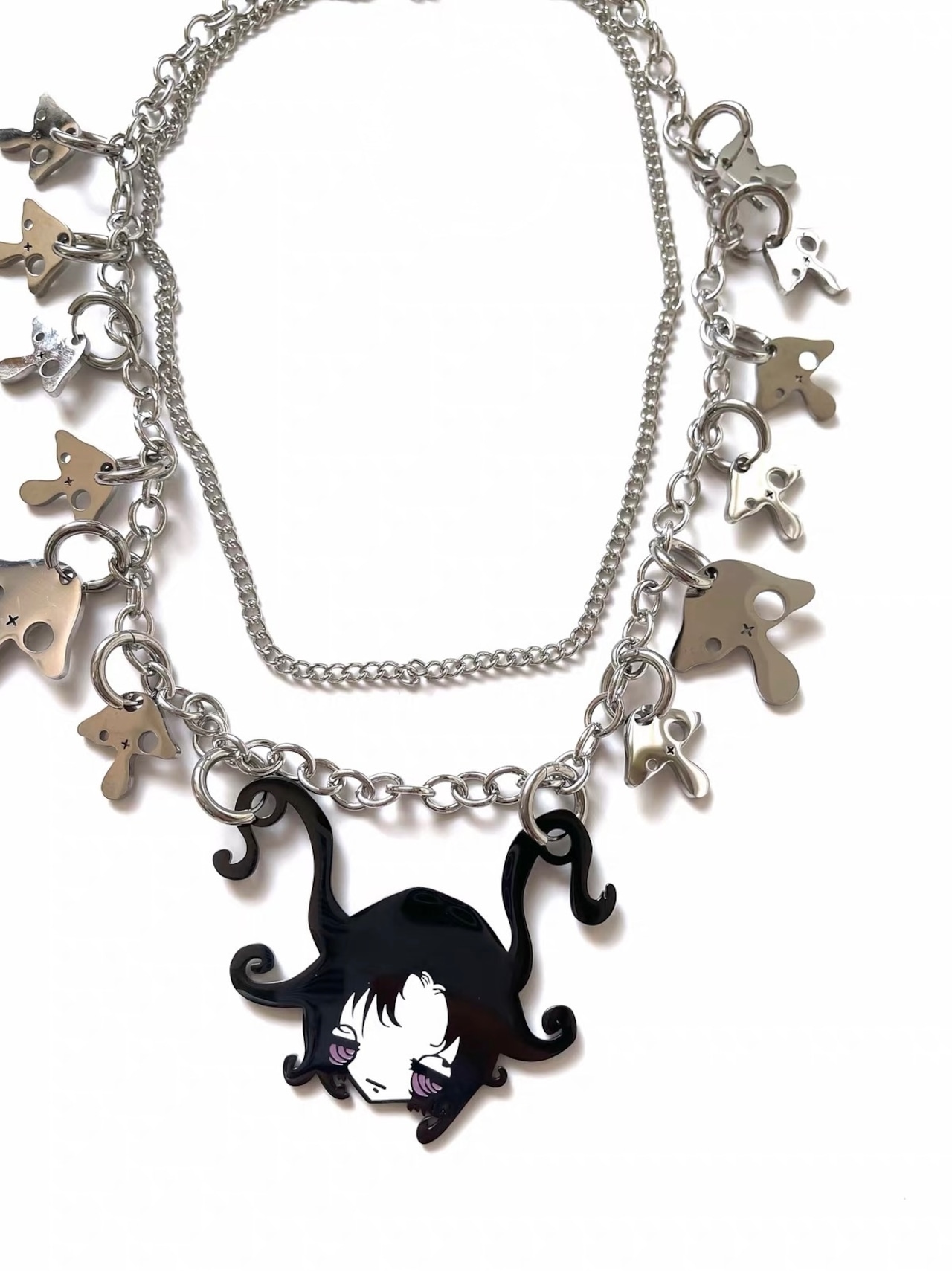 【Vestige】 Metal Charm Necklace