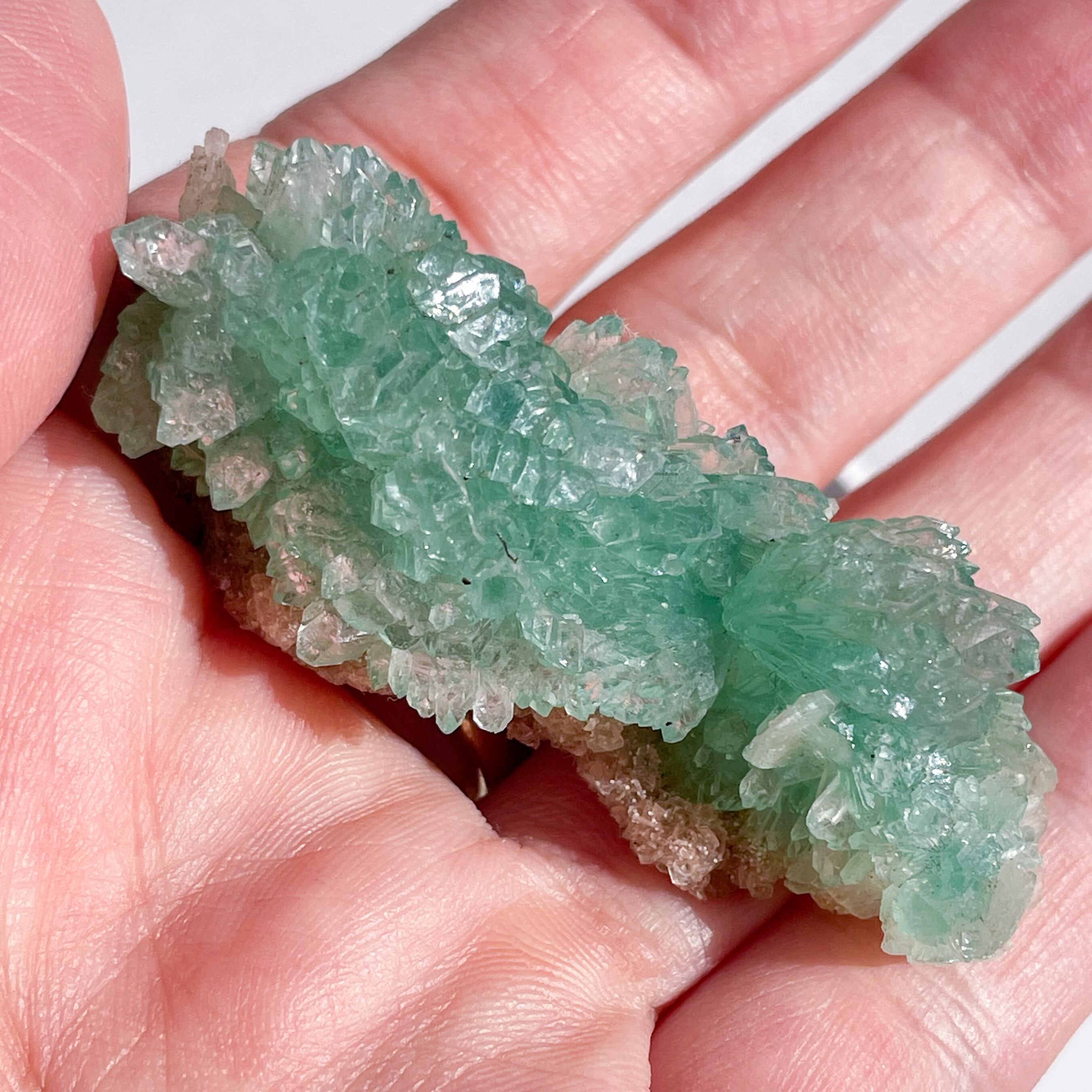 グリーンアポフィライト(20mmx45mm) グリーンアポフィライト(20mmx45mm) グリーン アポフィライト